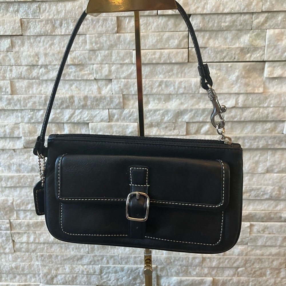 Coach leather wristlet